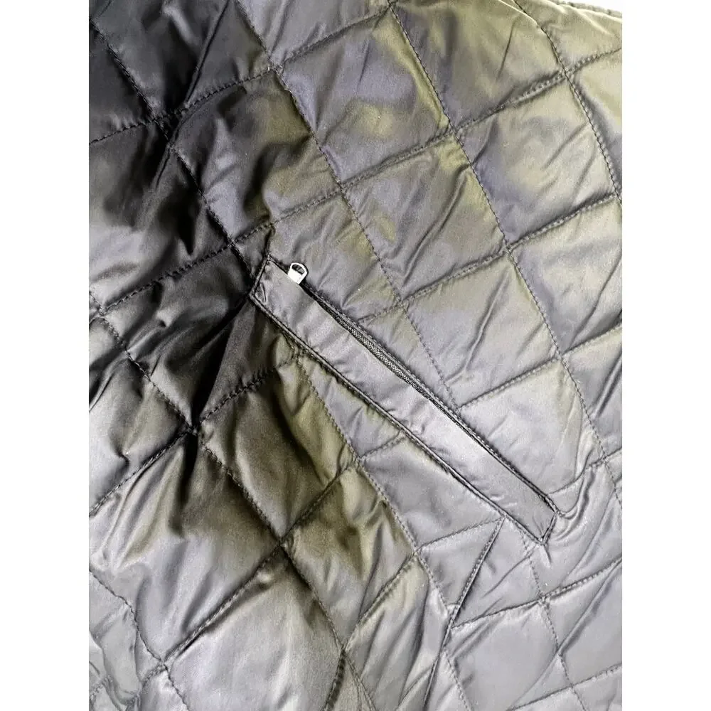 'Reserve' Patrick James Black or Check Reversible Quilted Insulated Vest-Mens L - Picture 8 of 10